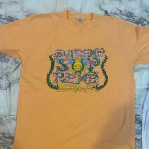 Supreme the real shit since 1994 peach t shirt